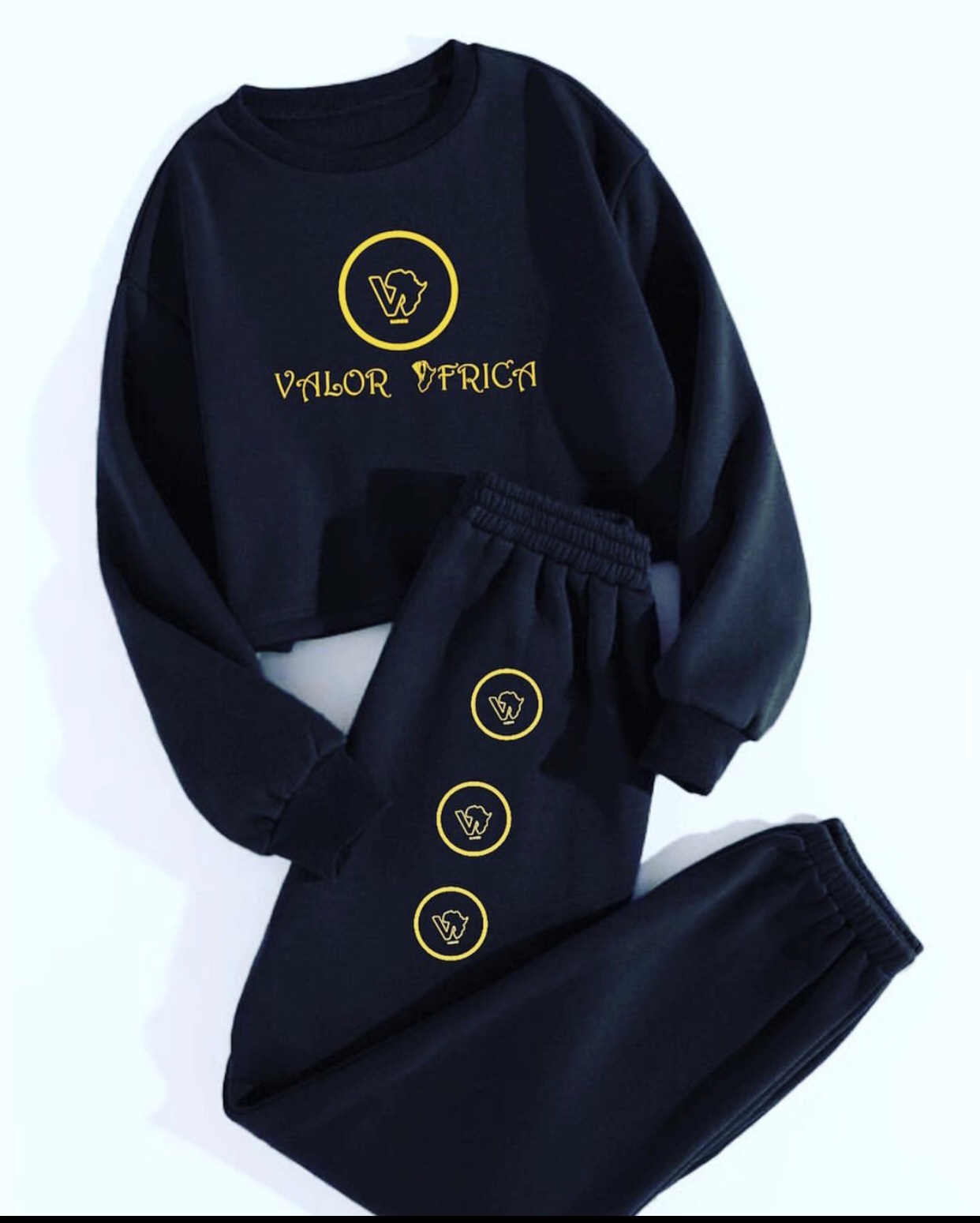 Valor Africa branded sweat suit